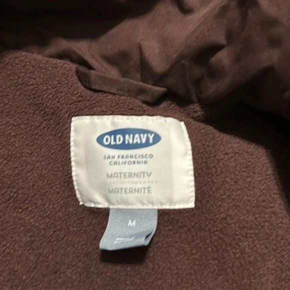 Old Navy Maternity Brown Puffer Vest Medium - Picture 4 of 5